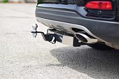Съемный фаркоп PTGroup под квадрат 50х50 для Hyundai Santa Fe (2019-2021)