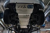 Алюминиевая защита днища АВС-Дизайн для Mitsubishi L200 (2018-н.в.)