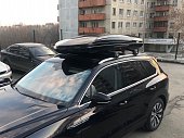 Багажник Thule WingBar Edge Black на интегрированных дугах для Volkswagen Touareg (2018-н.в.)