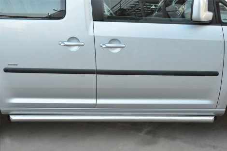 Пороги Russtal - труба 63 мм (вариант 1) для Volkswagen Caddy