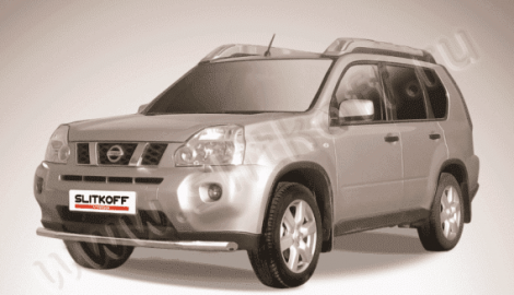 Защита переднего бампера Slitkoff для NIssan X-Trail (2011-2014)