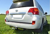 Фиксированный фаркоп Leader Plus T110-F(N) с нержавеющей пластиной для Toyota Land Cruiser 200