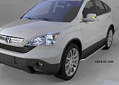 Пороги алюминиевые (Ring) для Honda CR-V (2009-2012)