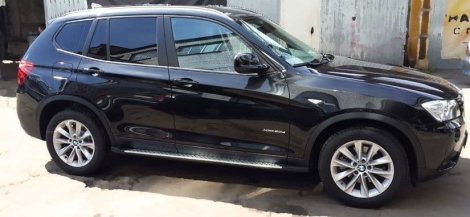 Пороги алюминиевые для BMW X3 (2010-н.в.)