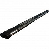 Пороги алюминиевые (Emerald Black) для Mazda (Мазда) BT50