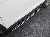 Пороги OEM mobis style интегрированные для Hyundai Tucson (2015-2017)