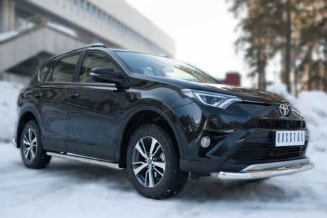 Передняя защита Russtal для Toyota RAV4 (2015-н.в.)