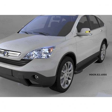 Пороги алюминиевые (Onyx) для Honda CR-V (2006-2009)