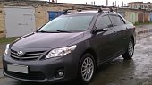 Багажник LUX на прямоугольных дугах для  Toyota Corolla седан (2007-2013)