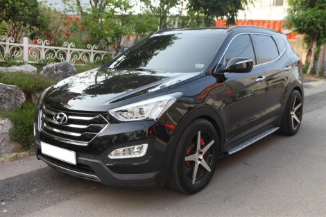 Пороги интегрированные для Hyundai Santa Fe (2012-2015)