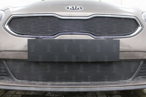Защитная сетка радиатора ProtectGrille верхняя черная для KIA Ceed (2018-н.в.)