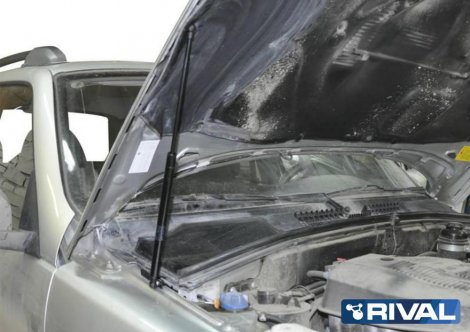 Газовые упоры (амортизаторы) капота Rival для Chevrolet Niva