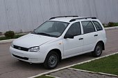 Рейлинги на крышу АПС для Lada Kalina универсал (2007-2008) черные