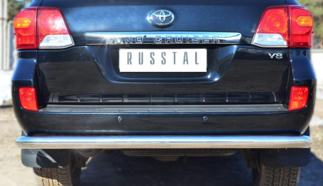 Защита заднего бампера D76 (секции) "RUSSTAL" для Toyota Land Cruiser 200