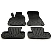 Ковры салонные полиуретан "NorPlast" для Audi Q5 (2008-2016) черные