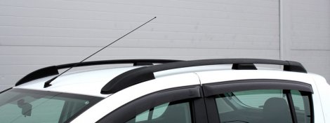 Рейлинги на крышу АПС для Renault Sandero (2014-н.в.) черные