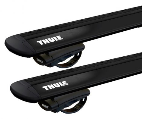 Багажник Thule WingBar Evo Black на аэродинамических дугах для Mitsubishi Outlander (2003-2006)