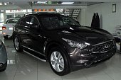 Пороги алюминиевые (Alyans) для Infiniti FX (2009-2013)