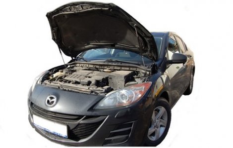 Газовые упоры (амортизаторы) капота Autoinnovation для Mazda 3 (2008-2013)