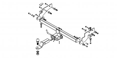 Съемный фаркоп Bizon FA 0105-E под квадрат для SWM G05 Pro