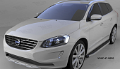 Пороги алюминиевые (Alyans) для Volvo XC60