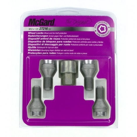 Секретки McGard 27216 SU для Fiat Sedici (Штатные диски)