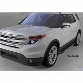 Пороги алюминиевые (Onyx) для Ford Explorer