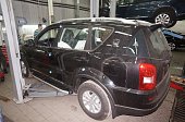 Пороги алюминиевые (Alyans) Ssang Yong Rexton (только для 4WD)