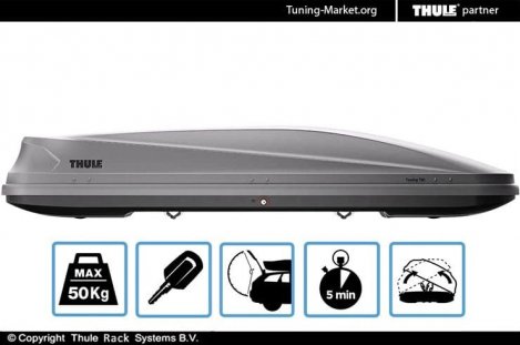Бокс на крышу Thule Touring Alpine 700 титан серый (232x70x42 см)