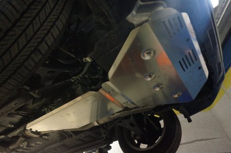 Алюминиевая защита картера и КПП АВС-Дизайн для Subaru Forester (2013-2018)