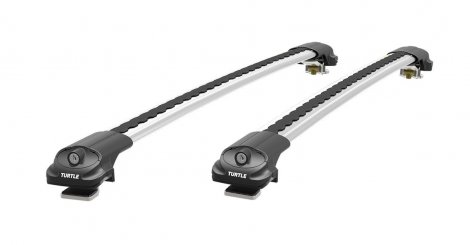 Багажник Turtle AIR-1 Silver на аэродинамических дугах для Kia Carnival (2020-н.в.)