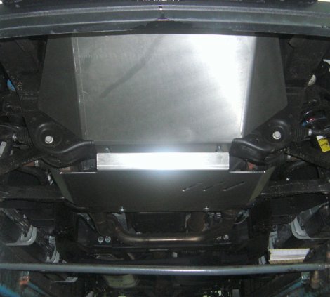 Алюминиевая защита картера и АКПП АВС-Дизайн для Cadillac Escalade (2006-2015)