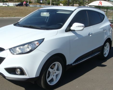 Пороги BMW style интегрированные для Hyundai ix35