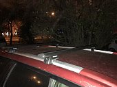 Багажник MontBlanc на черных крыловидных дугах для Subaru Forester (SG)