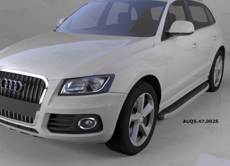 Пороги алюминиевые (Alyans) для Audi Q5 (2008-н.в.)