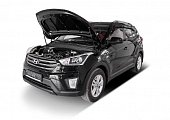 Газовые упоры (амортизаторы) капота Автоупор UHYCRE012 для Hyundai Creta (2016-2021)