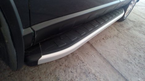 Пороги алюминиевые (Alyans) для Honda CR-V (2009-2012)