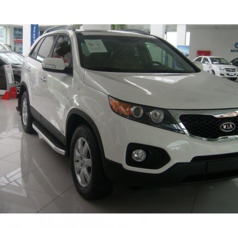 Пороги алюминиевые (Alyans) для Kia Sorento
