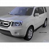 Пороги алюминиевые (Onyx) для Honda Pilot