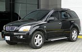 Пороги алюминиевые (Alyans) для Kia Sorento (2002-2006)