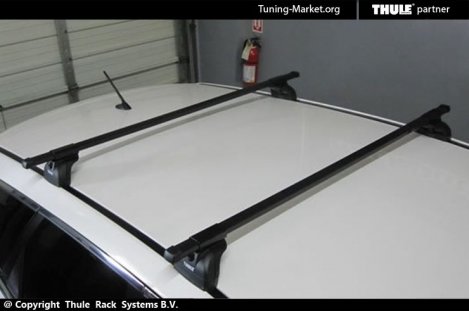 Багажник Thule SquareBar на стальных дугах для Mazda CX-7