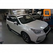 Пороги алюминиевые (Alyans) для Subaru Forester