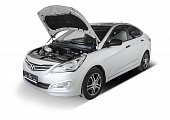 Газовые упоры (амортизаторы) капота Rival AK.2301.1 для Hyundai Solaris (2010-2016)
