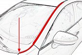 Водосток лобового стекла для Peugeot Expert (2017-н.в.)