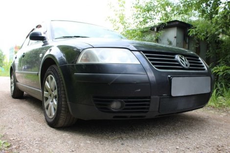 Защитная сетка радиатора ProtectGrille для Volkswagen Passat B5 (2000-2005 Черная)