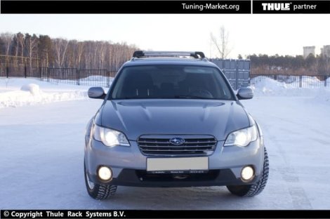 Багажник Thule WingBar Edge на интегрированных дугах для Subaru Outback (2003-2009)