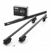 Багажник Thule SquareBar Evo на стальных дугах для Kia Carens (2002-2006)