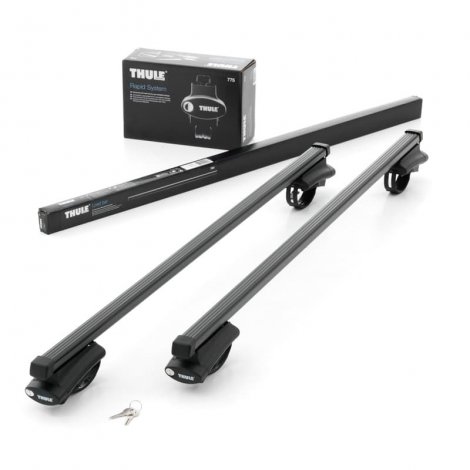 Багажник Thule SquareBar Evo на стальных дугах для Kia Carens (2002-2006)