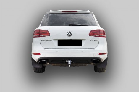 Съемный фаркоп под квадрат Leader Plus V124-E для Volkswagen Touareg (2010-2018)
