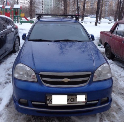 Багажник LUX на прямоугольных дугах для Chevrolet Lacetti седан (2004-2013)